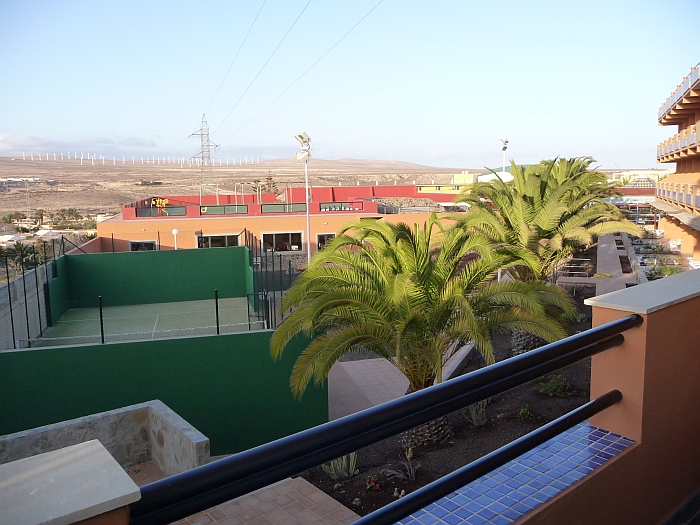 Blick vom Balkon im Hotelzimmer